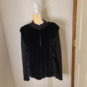 Fiorlini International Women's Black Ramie Sweater - Size (L) - Great Condition